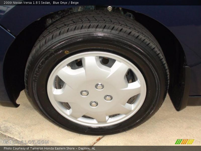 Blue Onyx / Beige 2009 Nissan Versa 1.8 S Sedan