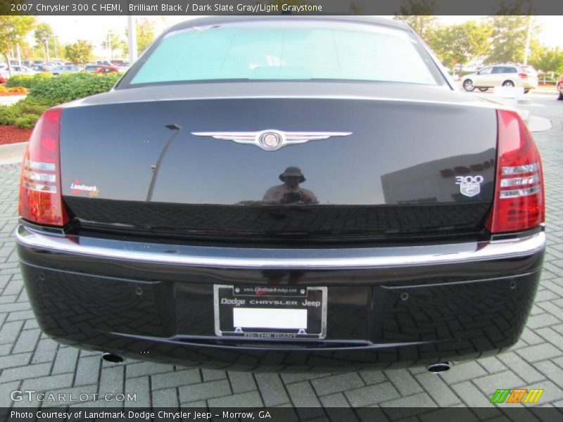 Brilliant Black / Dark Slate Gray/Light Graystone 2007 Chrysler 300 C HEMI