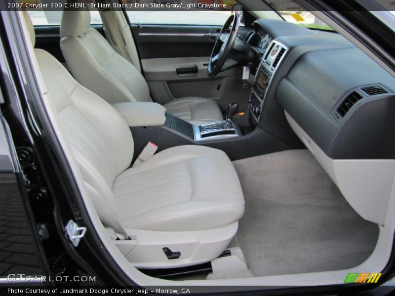 Brilliant Black / Dark Slate Gray/Light Graystone 2007 Chrysler 300 C HEMI
