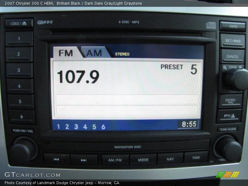 Brilliant Black / Dark Slate Gray/Light Graystone 2007 Chrysler 300 C HEMI