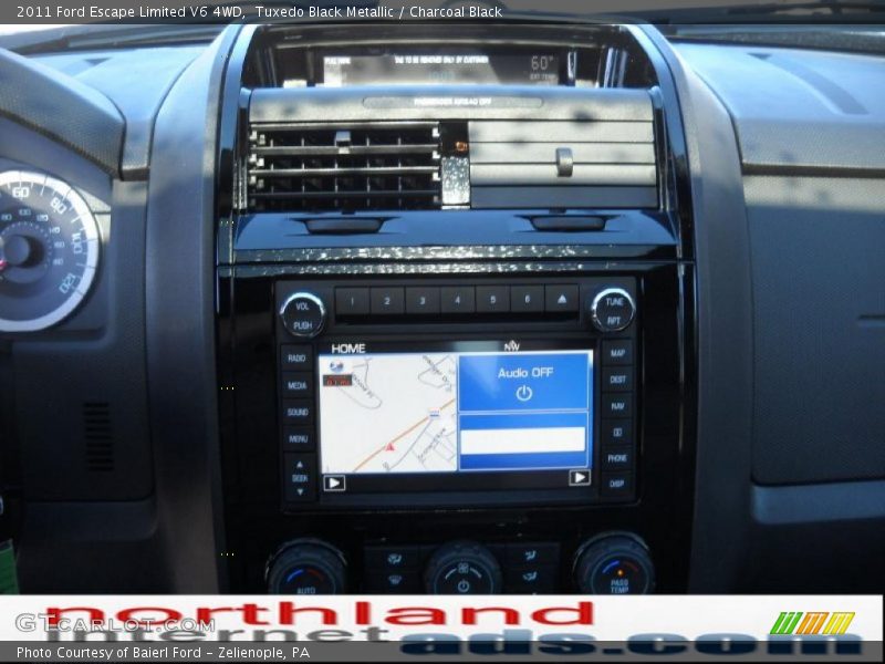 Tuxedo Black Metallic / Charcoal Black 2011 Ford Escape Limited V6 4WD