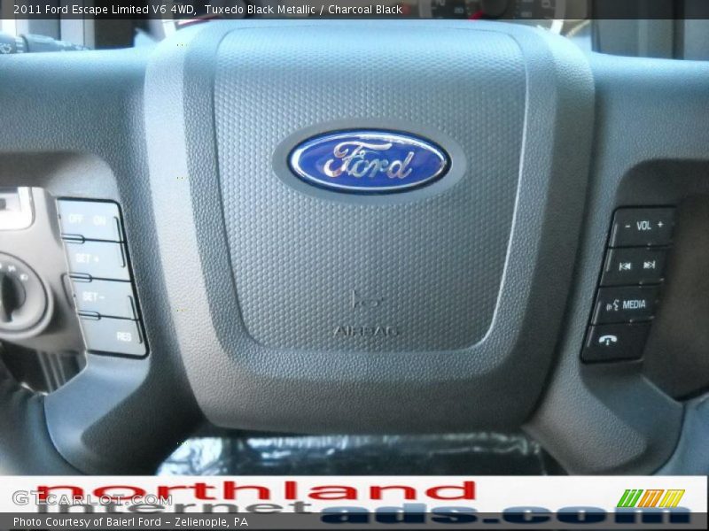 Tuxedo Black Metallic / Charcoal Black 2011 Ford Escape Limited V6 4WD