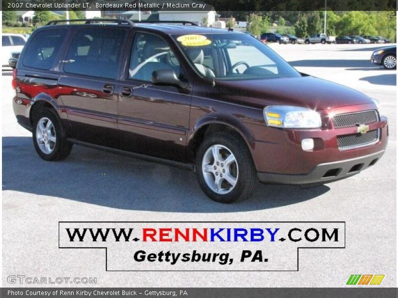 Bordeaux Red Metallic / Medium Gray 2007 Chevrolet Uplander LT