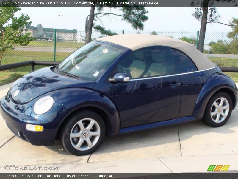 Galactic Blue Metallic / Cream Beige 2005 Volkswagen New Beetle GLS 1.8T Convertible