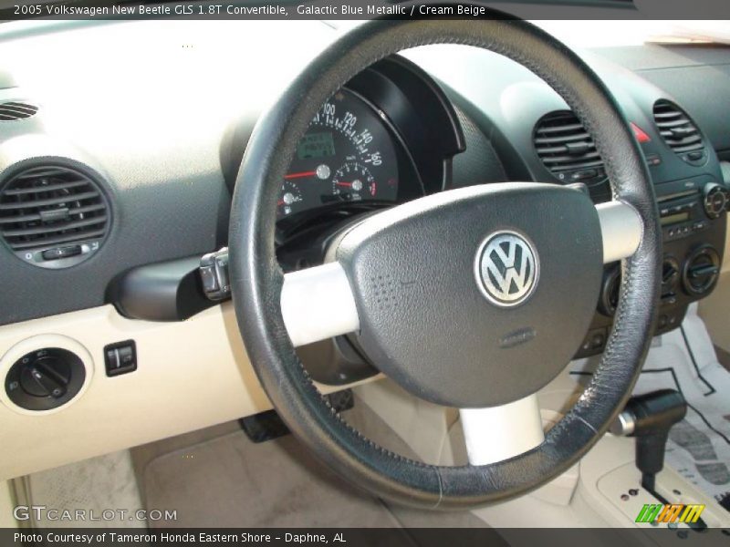 Galactic Blue Metallic / Cream Beige 2005 Volkswagen New Beetle GLS 1.8T Convertible