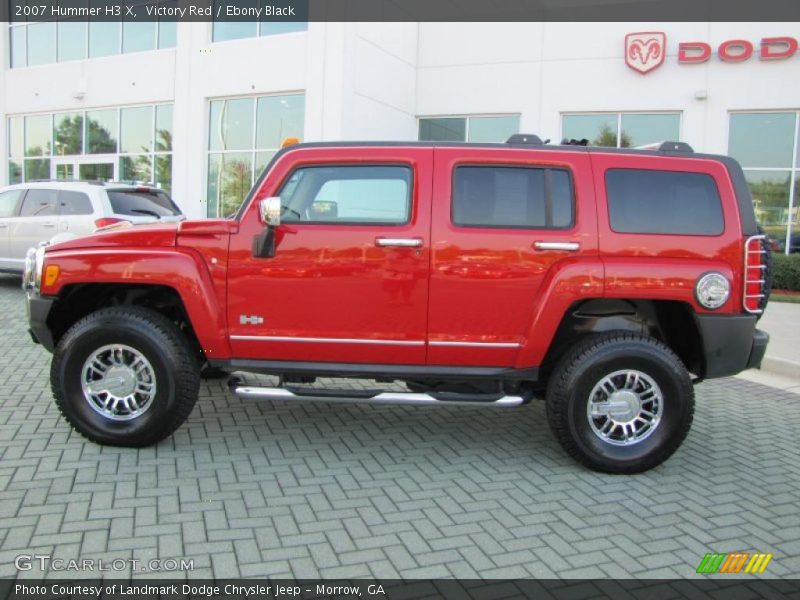 Victory Red / Ebony Black 2007 Hummer H3 X