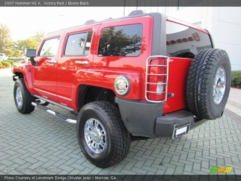 Victory Red / Ebony Black 2007 Hummer H3 X