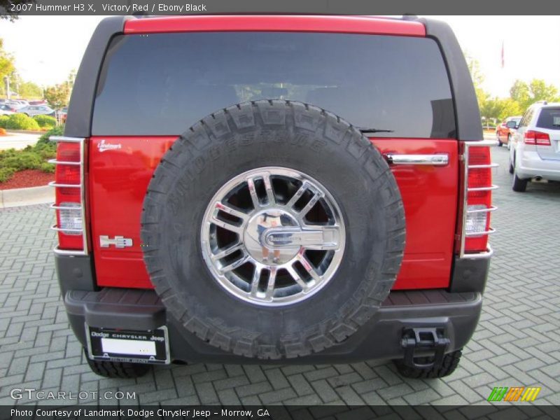Victory Red / Ebony Black 2007 Hummer H3 X