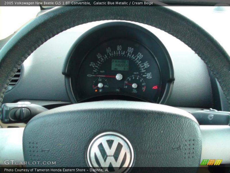 Galactic Blue Metallic / Cream Beige 2005 Volkswagen New Beetle GLS 1.8T Convertible