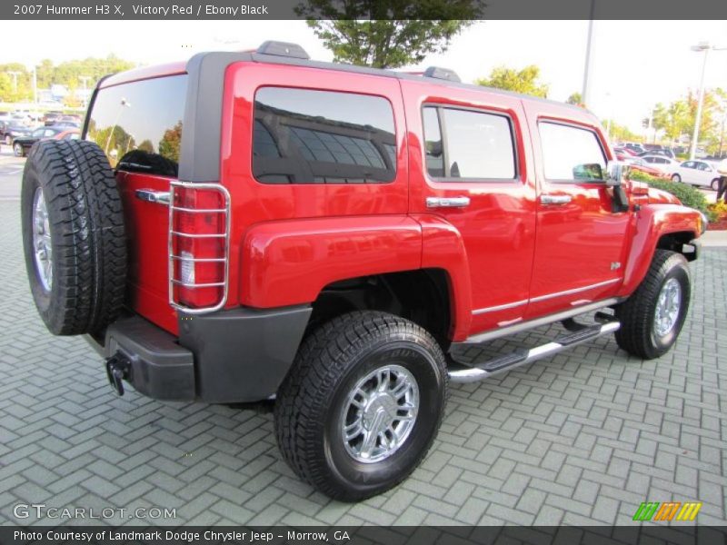 Victory Red / Ebony Black 2007 Hummer H3 X