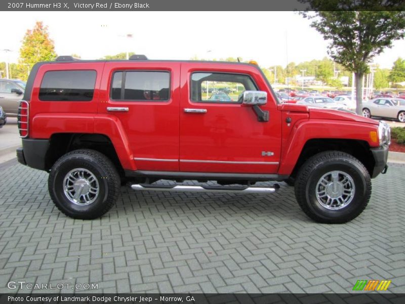 Victory Red / Ebony Black 2007 Hummer H3 X