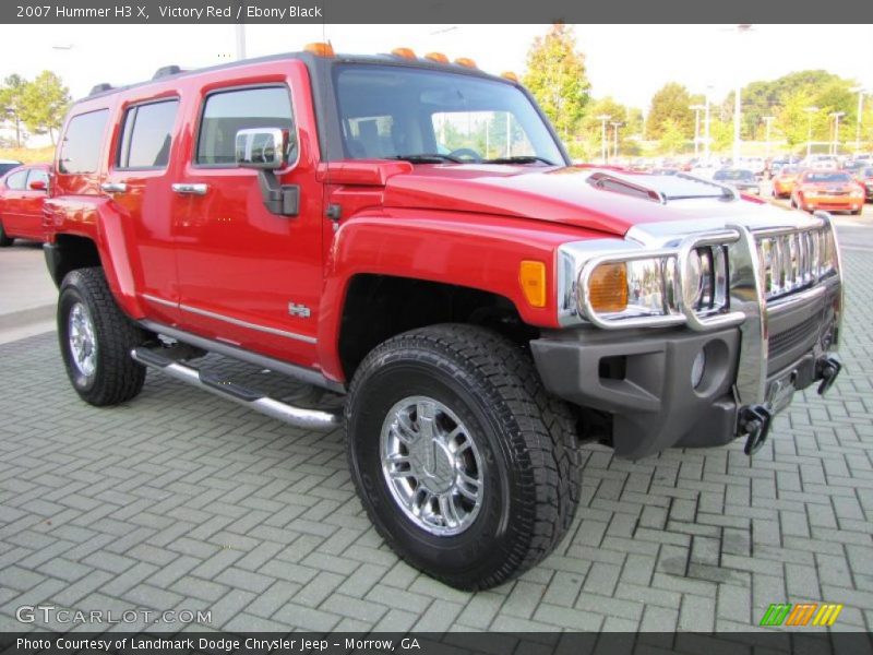 Victory Red / Ebony Black 2007 Hummer H3 X