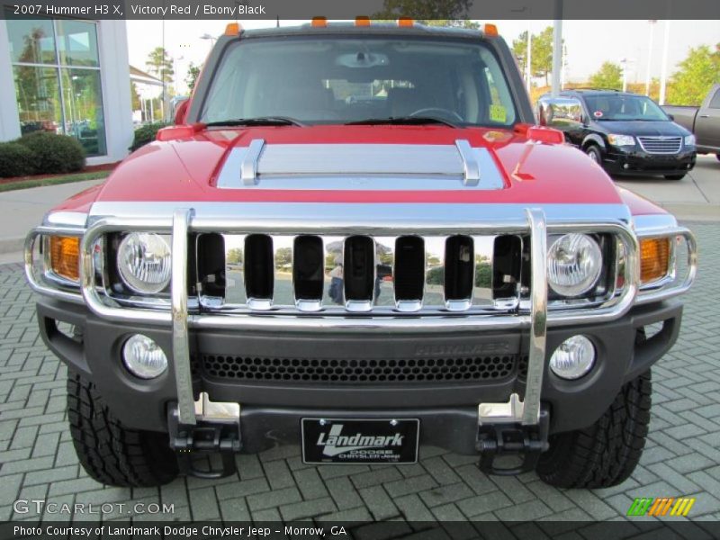 Victory Red / Ebony Black 2007 Hummer H3 X