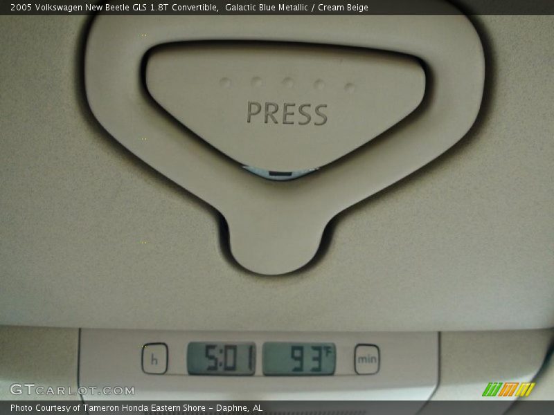 Galactic Blue Metallic / Cream Beige 2005 Volkswagen New Beetle GLS 1.8T Convertible