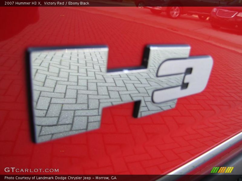 Victory Red / Ebony Black 2007 Hummer H3 X
