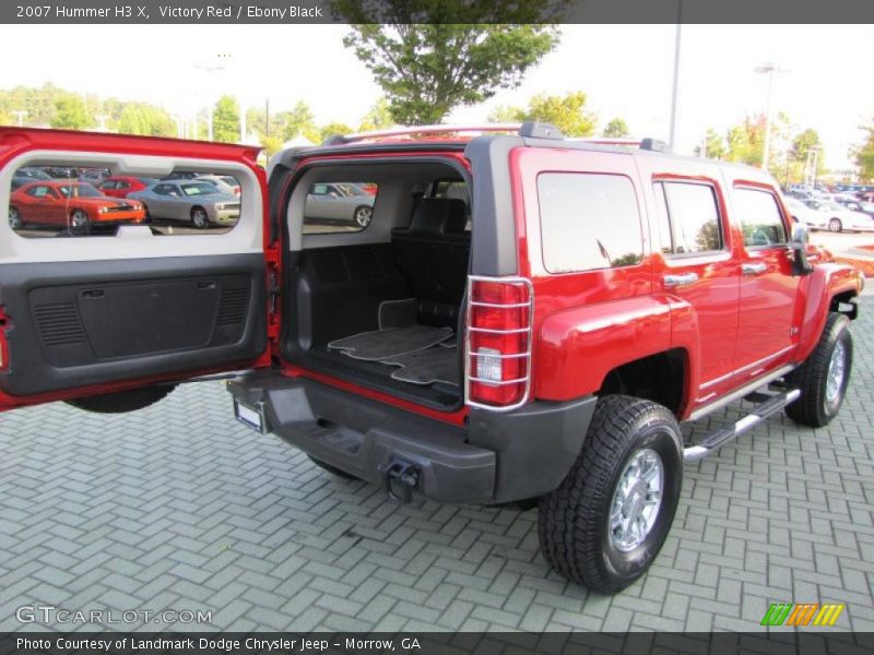 Victory Red / Ebony Black 2007 Hummer H3 X