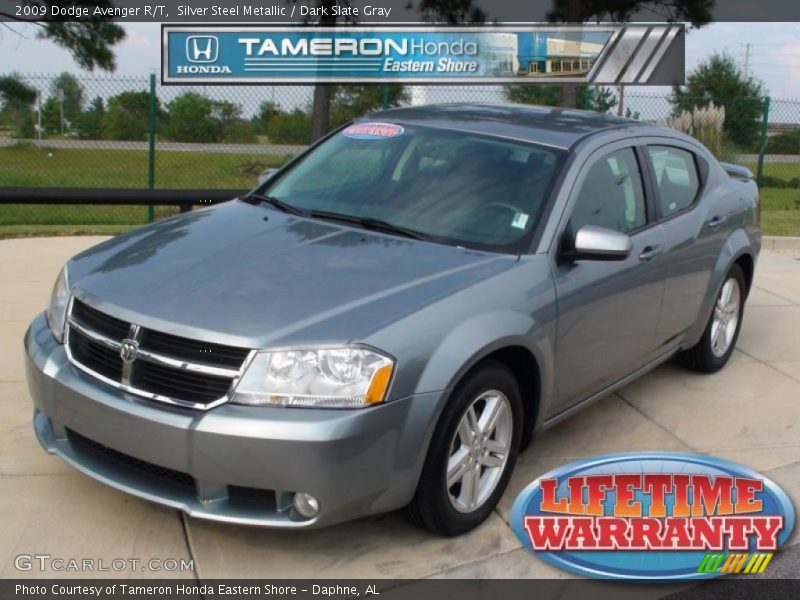 Silver Steel Metallic / Dark Slate Gray 2009 Dodge Avenger R/T