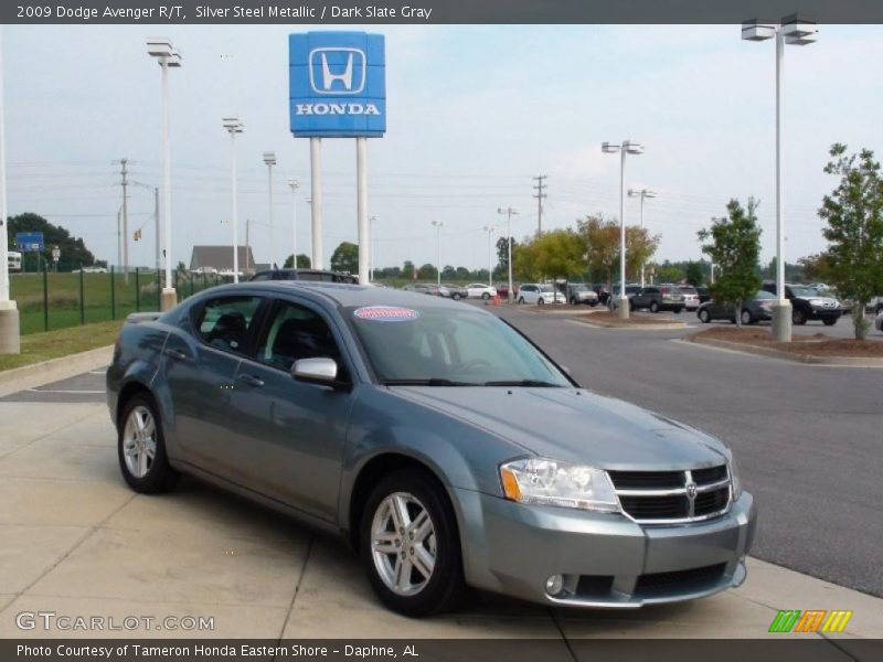 Silver Steel Metallic / Dark Slate Gray 2009 Dodge Avenger R/T