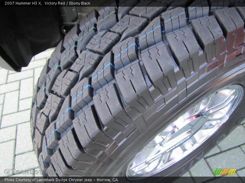 Victory Red / Ebony Black 2007 Hummer H3 X