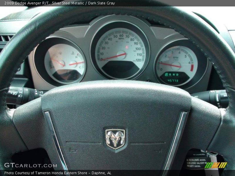 Silver Steel Metallic / Dark Slate Gray 2009 Dodge Avenger R/T