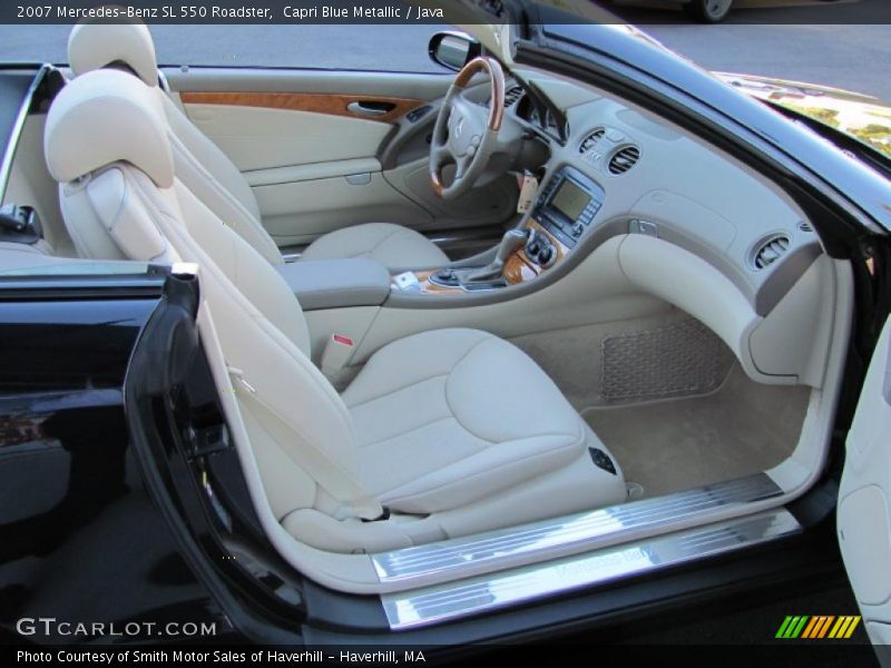 Capri Blue Metallic / Java 2007 Mercedes-Benz SL 550 Roadster