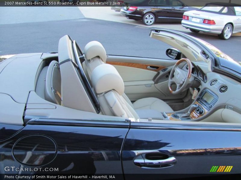 Capri Blue Metallic / Java 2007 Mercedes-Benz SL 550 Roadster