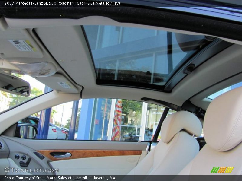 Capri Blue Metallic / Java 2007 Mercedes-Benz SL 550 Roadster