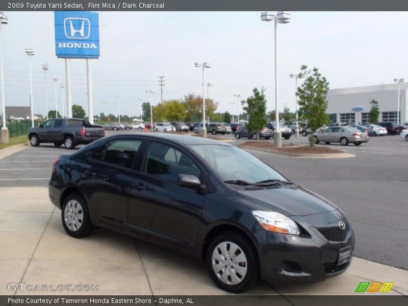 Flint Mica / Dark Charcoal 2009 Toyota Yaris Sedan