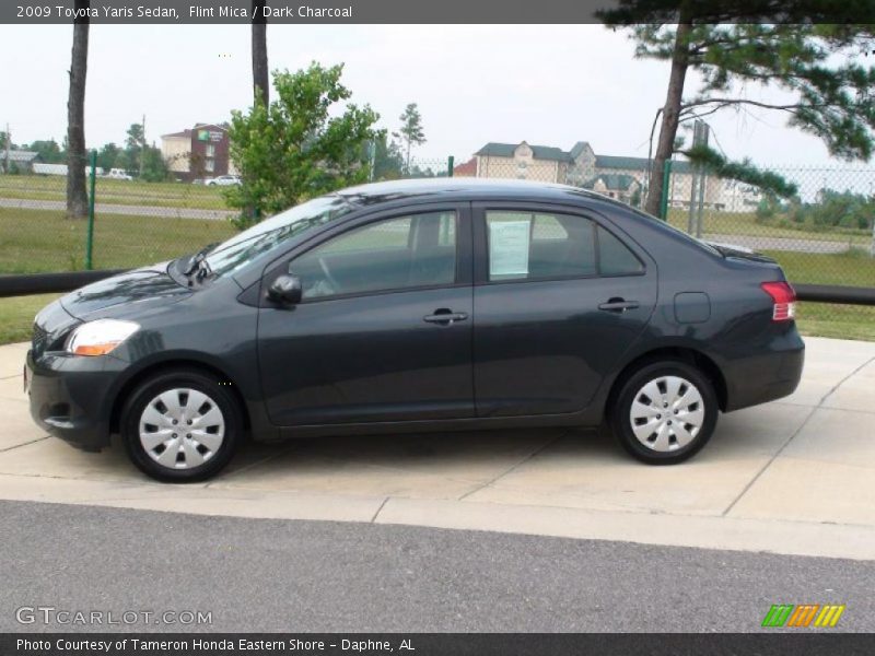 Flint Mica / Dark Charcoal 2009 Toyota Yaris Sedan