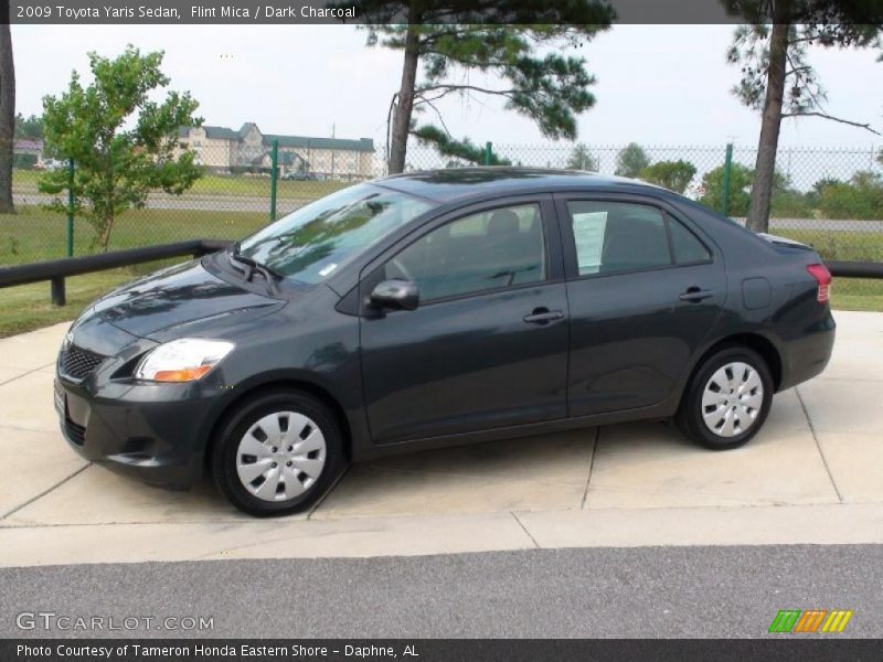 Flint Mica / Dark Charcoal 2009 Toyota Yaris Sedan