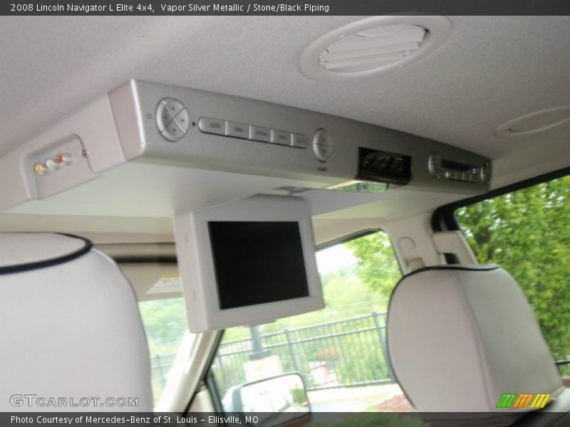 Vapor Silver Metallic / Stone/Black Piping 2008 Lincoln Navigator L Elite 4x4