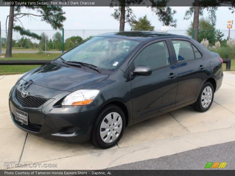 Flint Mica / Dark Charcoal 2009 Toyota Yaris Sedan