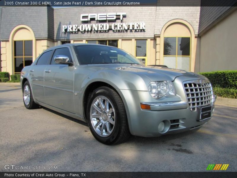 Satin Jade Pearl / Dark Slate Gray/Light Graystone 2005 Chrysler 300 C HEMI