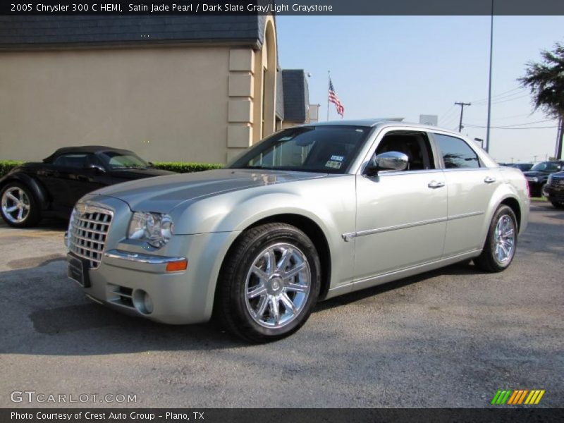 Satin Jade Pearl / Dark Slate Gray/Light Graystone 2005 Chrysler 300 C HEMI