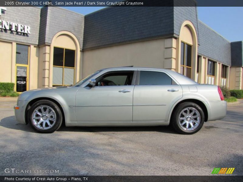 Satin Jade Pearl / Dark Slate Gray/Light Graystone 2005 Chrysler 300 C HEMI
