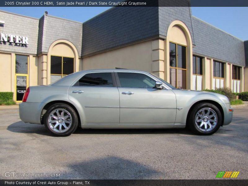 Satin Jade Pearl / Dark Slate Gray/Light Graystone 2005 Chrysler 300 C HEMI