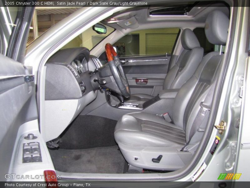 Satin Jade Pearl / Dark Slate Gray/Light Graystone 2005 Chrysler 300 C HEMI