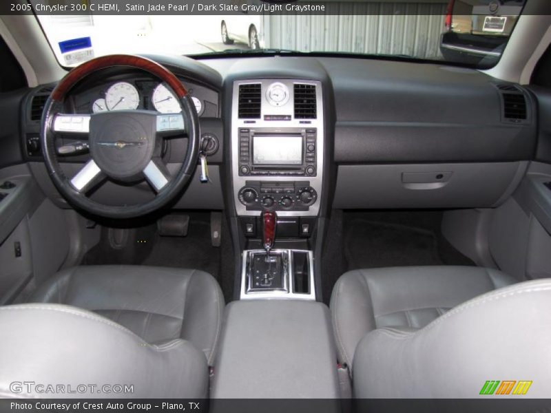 Satin Jade Pearl / Dark Slate Gray/Light Graystone 2005 Chrysler 300 C HEMI