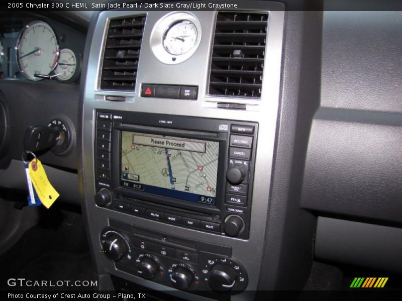 Satin Jade Pearl / Dark Slate Gray/Light Graystone 2005 Chrysler 300 C HEMI