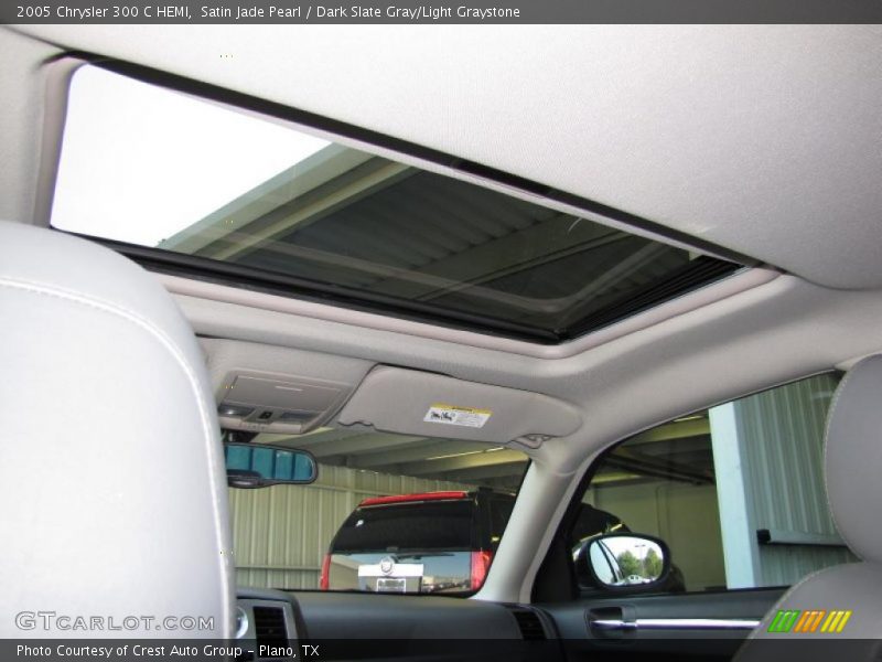 Satin Jade Pearl / Dark Slate Gray/Light Graystone 2005 Chrysler 300 C HEMI