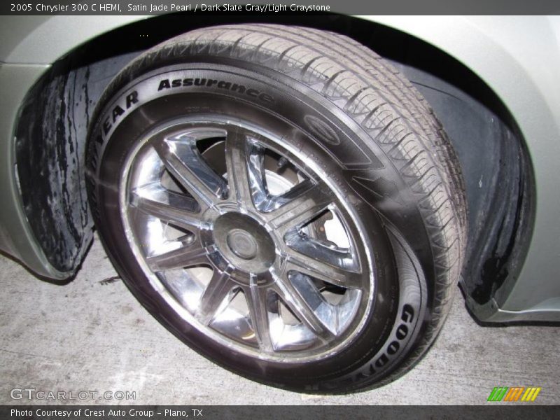 Satin Jade Pearl / Dark Slate Gray/Light Graystone 2005 Chrysler 300 C HEMI
