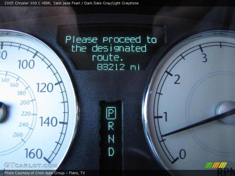 Satin Jade Pearl / Dark Slate Gray/Light Graystone 2005 Chrysler 300 C HEMI