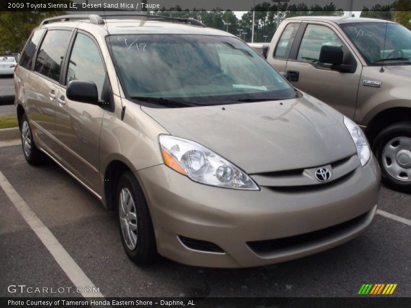 Desert Sand Mica / Taupe 2009 Toyota Sienna LE