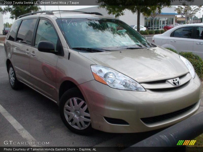 Desert Sand Mica / Taupe 2009 Toyota Sienna LE