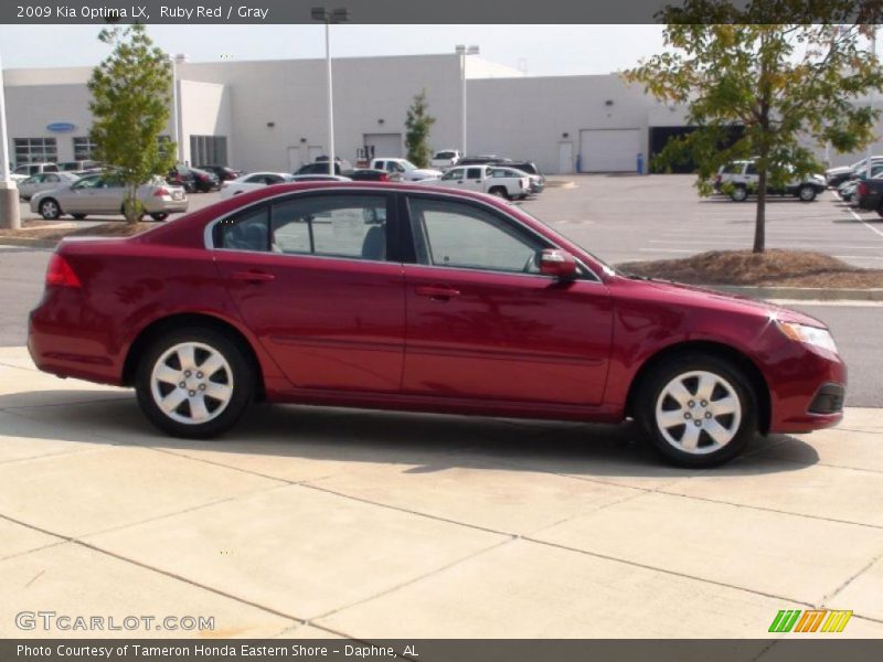 Ruby Red / Gray 2009 Kia Optima LX