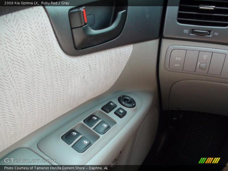 Ruby Red / Gray 2009 Kia Optima LX