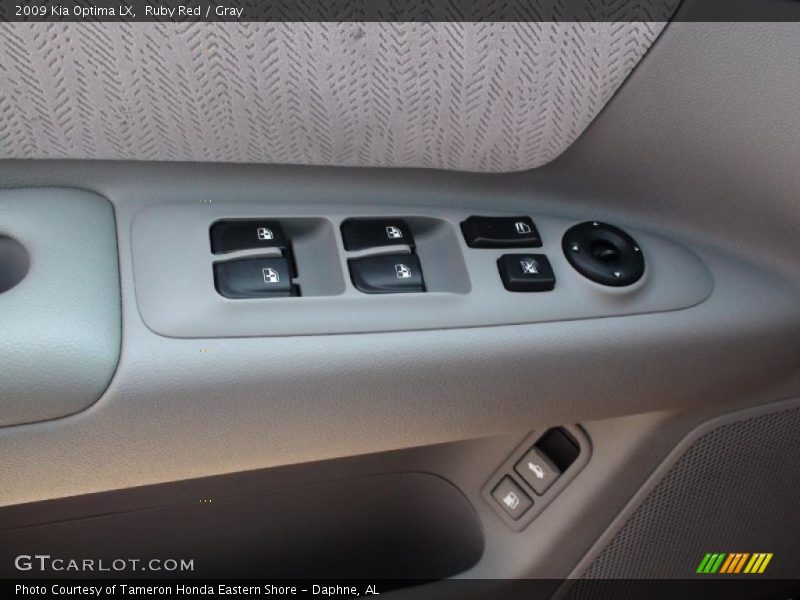 Ruby Red / Gray 2009 Kia Optima LX