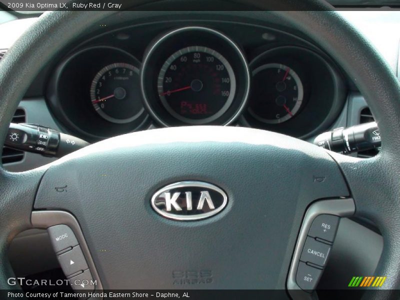 Ruby Red / Gray 2009 Kia Optima LX