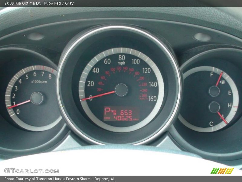 Ruby Red / Gray 2009 Kia Optima LX
