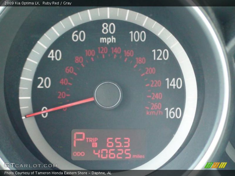 Ruby Red / Gray 2009 Kia Optima LX